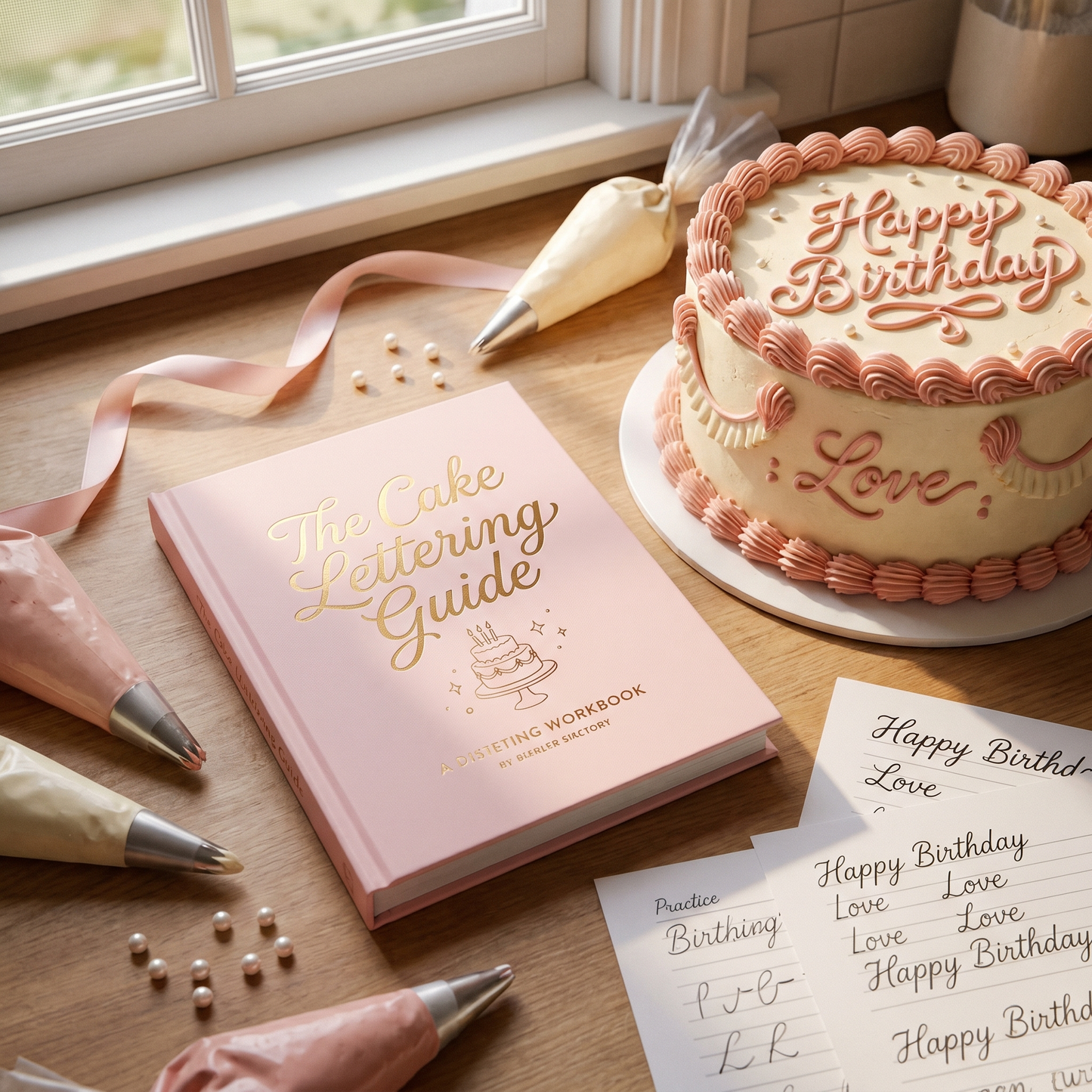 The Lovelaire Cake Lettering Guide